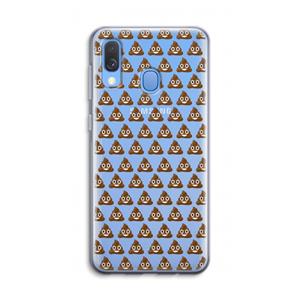 CaseCompany Poop emoji: Samsung Galaxy A40 Transparant Hoesje
