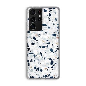 CaseCompany Terrazzo N°1: Samsung Galaxy S21 Ultra Transparant Hoesje