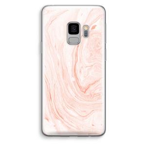 CaseCompany Peach bath: Samsung Galaxy S9 Transparant Hoesje