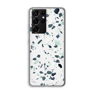 CaseCompany Terrazzo N°2: Samsung Galaxy S21 Ultra Transparant Hoesje