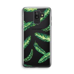CaseCompany Lange bladeren: Samsung Galaxy J8 (2018) Transparant Hoesje