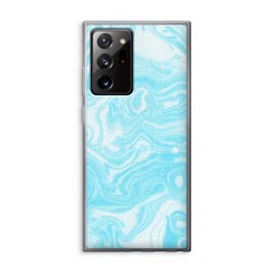 CaseCompany Waterverf blauw: Samsung Galaxy Note 20 Ultra / Note 20 Ultra 5G Transparant Hoesje