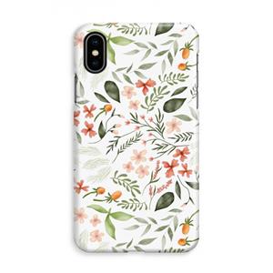 CaseCompany Sweet little flowers: iPhone Xs Volledig Geprint Hoesje