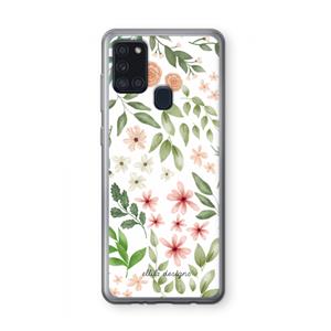 CaseCompany Botanical sweet flower heaven: Samsung Galaxy A21s Transparant Hoesje