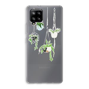 CaseCompany Hang In There: Samsung Galaxy A42 5G Transparant Hoesje