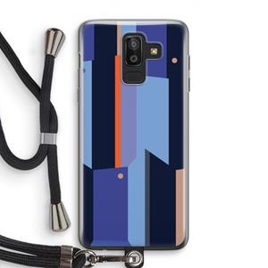 CaseCompany Gestalte 3: Samsung Galaxy J8 (2018) Transparant Hoesje met koord