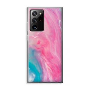 CaseCompany Roze explosie: Samsung Galaxy Note 20 Ultra / Note 20 Ultra 5G Transparant Hoesje