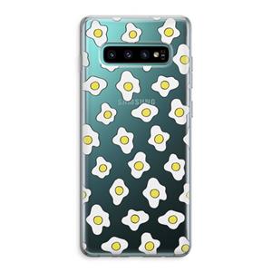 CaseCompany Spiegeleitjes: Samsung Galaxy S10 Plus Transparant Hoesje