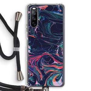 CaseCompany Light Years Beyond: Sony Sony Xperia 10 III Transparant Hoesje met koord