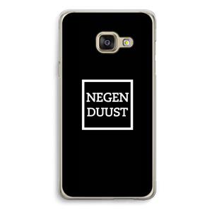 CaseCompany Negenduust black: Samsung A3 (2017) Transparant Hoesje