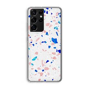 CaseCompany Terrazzo N°6: Samsung Galaxy S21 Ultra Transparant Hoesje