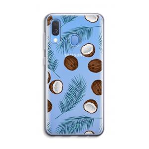 CaseCompany Kokosnoot roze: Samsung Galaxy A40 Transparant Hoesje