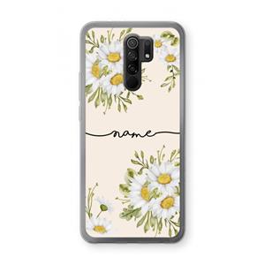 CaseCompany Daisies: Xiaomi Redmi 9 Transparant Hoesje