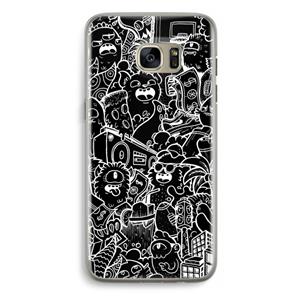 CaseCompany Vexx Black City : Samsung Galaxy S7 Edge Transparant Hoesje
