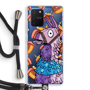 CaseCompany Loot Burger: Samsung Galaxy Note 10 Lite Transparant Hoesje met koord