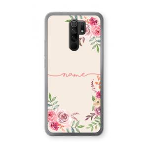CaseCompany Rozen: Xiaomi Redmi 9 Transparant Hoesje