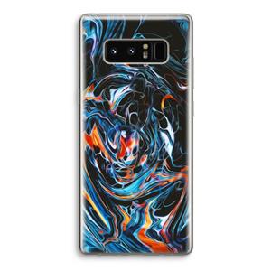 CaseCompany Black Unicorn: Samsung Galaxy Note 8 Transparant Hoesje