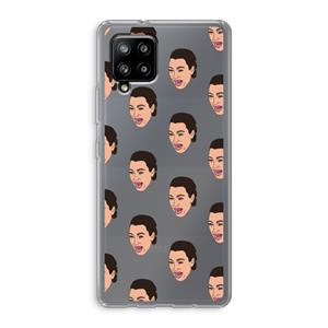 CaseCompany Ugly Cry Call: Samsung Galaxy A42 5G Transparant Hoesje