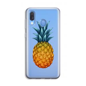 CaseCompany Grote ananas: Samsung Galaxy A40 Transparant Hoesje