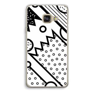 CaseCompany Pop Art #4: Samsung A3 (2017) Transparant Hoesje