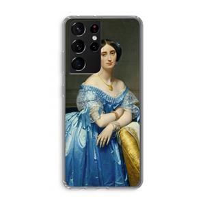 CaseCompany Eleonore: Samsung Galaxy S21 Ultra Transparant Hoesje