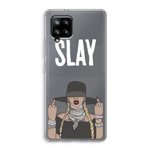 CaseCompany Slay All Day: Samsung Galaxy A42 5G Transparant Hoesje