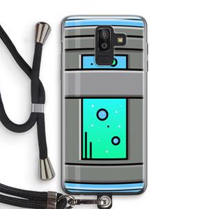 CaseCompany Chug Bottle: Samsung Galaxy J8 (2018) Transparant Hoesje met koord