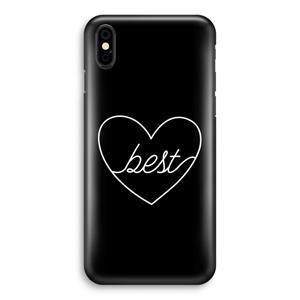 CaseCompany Best heart black: iPhone Xs Volledig Geprint Hoesje