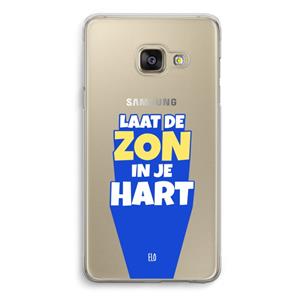 CaseCompany Laat de zon in je hart: Samsung A3 (2017) Transparant Hoesje