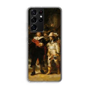 CaseCompany De Nachtwacht: Samsung Galaxy S21 Ultra Transparant Hoesje
