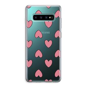 CaseCompany Ondersteboven verliefd: Samsung Galaxy S10 Plus Transparant Hoesje