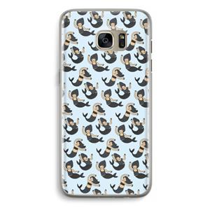 CaseCompany Zeemeermin: Samsung Galaxy S7 Edge Transparant Hoesje