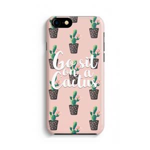 CaseCompany Cactus quote: iPhone 8 Volledig Geprint Hoesje