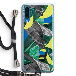 CaseCompany Fantasie jungle: Samsung Galaxy A50 Transparant Hoesje met koord