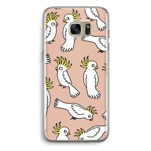CaseCompany Papegaai: Samsung Galaxy S7 Edge Transparant Hoesje