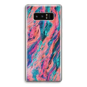 CaseCompany Electric Times: Samsung Galaxy Note 8 Transparant Hoesje