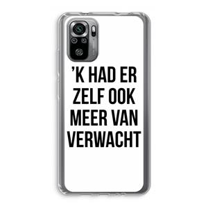 CaseCompany Meer verwacht: Xiaomi Redmi Note 10S Transparant Hoesje