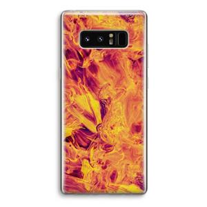 CaseCompany Eternal Fire: Samsung Galaxy Note 8 Transparant Hoesje