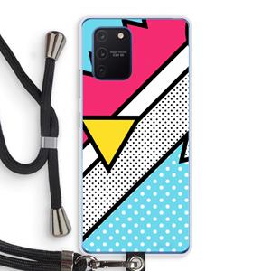 CaseCompany Pop Art #3: Samsung Galaxy Note 10 Lite Transparant Hoesje met koord