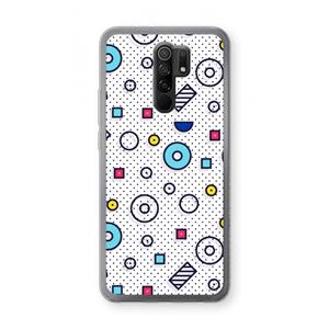 CaseCompany 8-bit N°9: Xiaomi Redmi 9 Transparant Hoesje