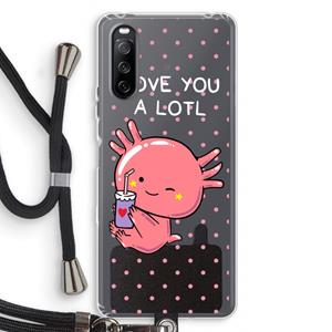 CaseCompany Love You A Lotl: Sony Sony Xperia 10 III Transparant Hoesje met koord