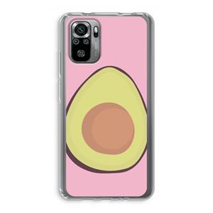 CaseCompany Avocado: Xiaomi Redmi Note 10S Transparant Hoesje