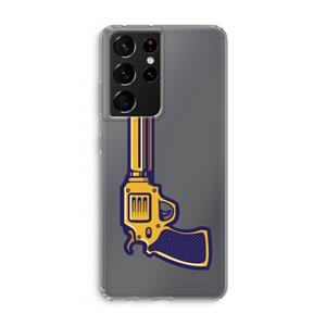 CaseCompany Pew Pew Pew: Samsung Galaxy S21 Ultra Transparant Hoesje