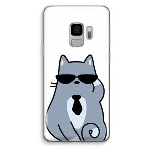 CaseCompany Cool cat: Samsung Galaxy S9 Transparant Hoesje