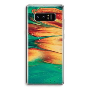 CaseCompany Green Inferno: Samsung Galaxy Note 8 Transparant Hoesje