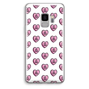 CaseCompany GIRL POWER: Samsung Galaxy S9 Transparant Hoesje