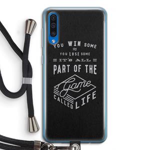 CaseCompany Life: Samsung Galaxy A50 Transparant Hoesje met koord