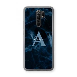 CaseCompany Midnight Marble: Xiaomi Redmi 9 Transparant Hoesje