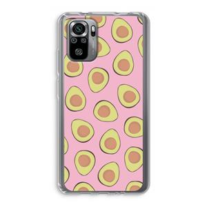 CaseCompany Dancing avocados: Xiaomi Redmi Note 10S Transparant Hoesje