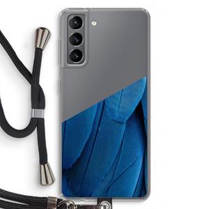 CaseCompany Pauw: Samsung Galaxy S21 Transparant Hoesje met koord
